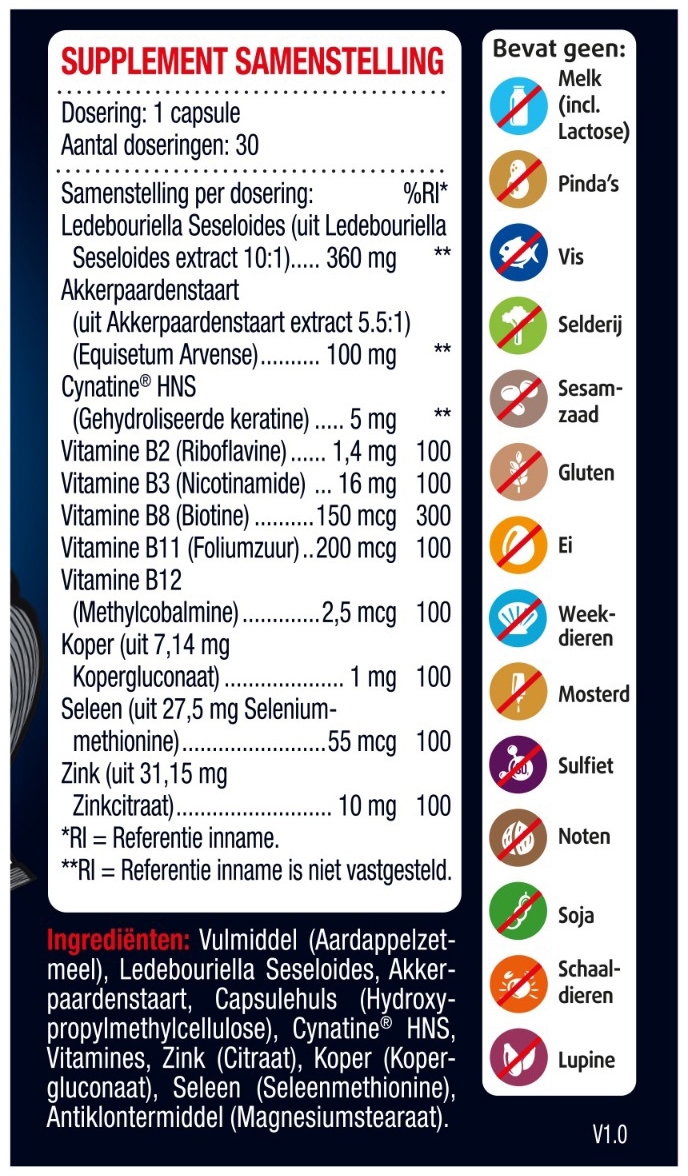 Lucovitaal Haar & Baard Volume 30 capsules