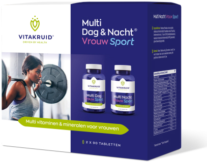 Vitakruid Multi Dag & Nacht Vrouw Sport 2x 90 Tabletten