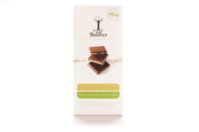 Chocolade Tablet Stevia Melk Pistache 85g