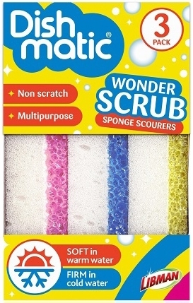 Wonder scrub schuursponzen krasvrij 3-pack 1st