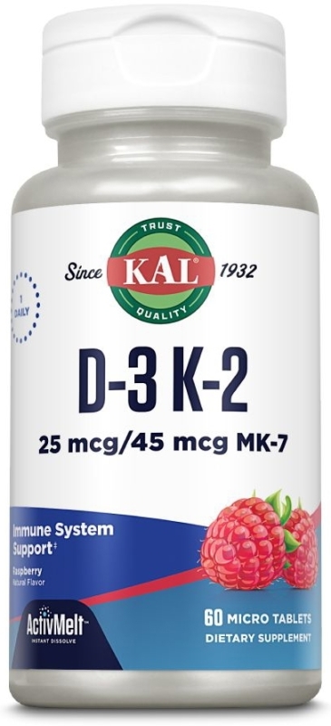 Vit D3 & K2 Mk-7 Activmelt 60tb