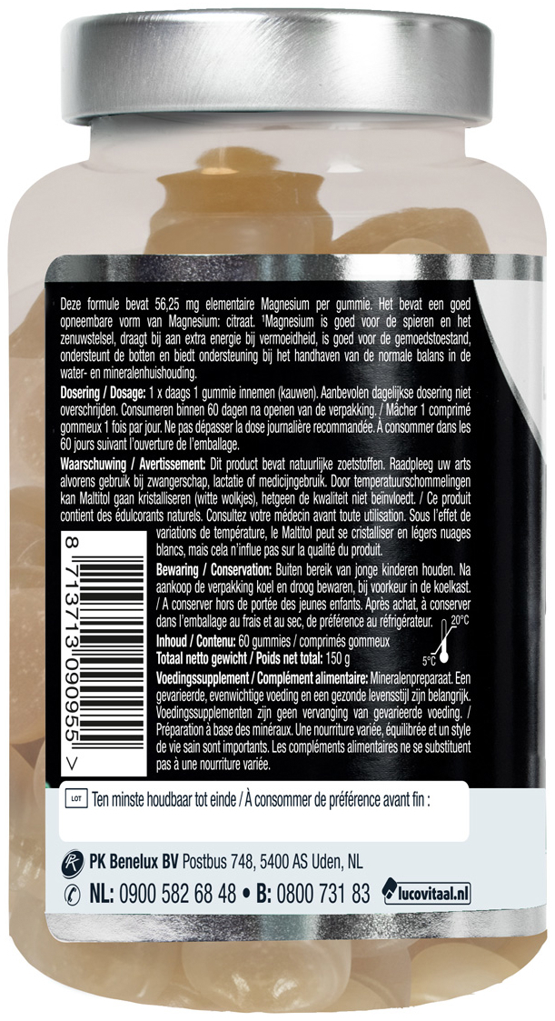 Lucovitaal Magnesium Citraat 60 Gummies