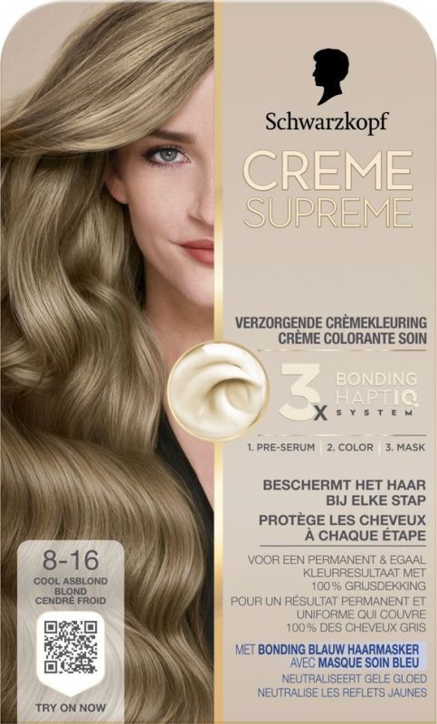 Schwarzkopf Crème Supreme 8-16 Blond 1 Stuk