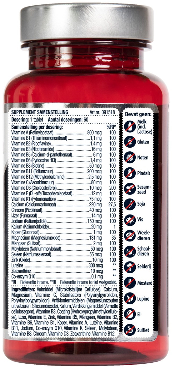 Lucovitaal Multivitamines A-Z 50+ 60 Tabletten