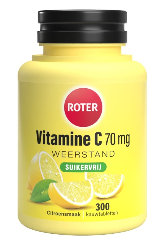 Vitamine C 70mg Suikervrij 300 kauwtabletten
