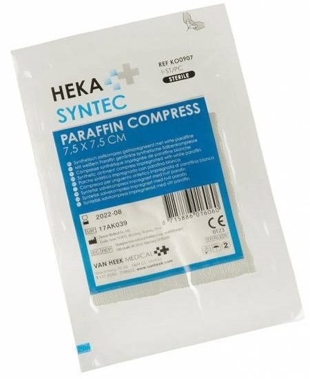HEKA Syntec Zalfkompres 7,5 x 7,5 cm 10stuks