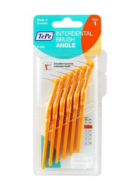 Tandenragers Interdentaal Angle Oranje 6 stuks