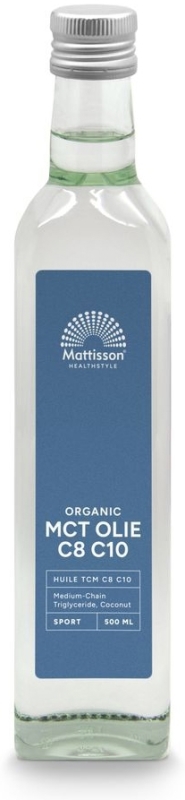 Mattisson Biologische MCT Olie C8/C10 Coconut Pure 500ml