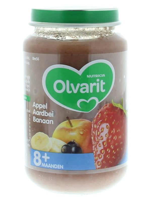 Olvarit 8m56 Appel aardbei banaan 200g