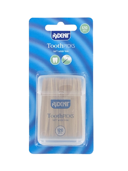 Tandenstokers hout dun 120st