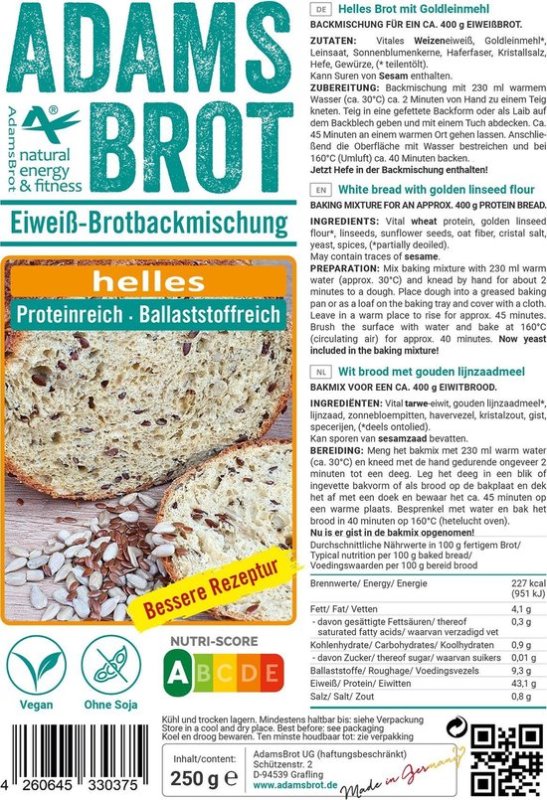 Brot broodmix wit 250 gram