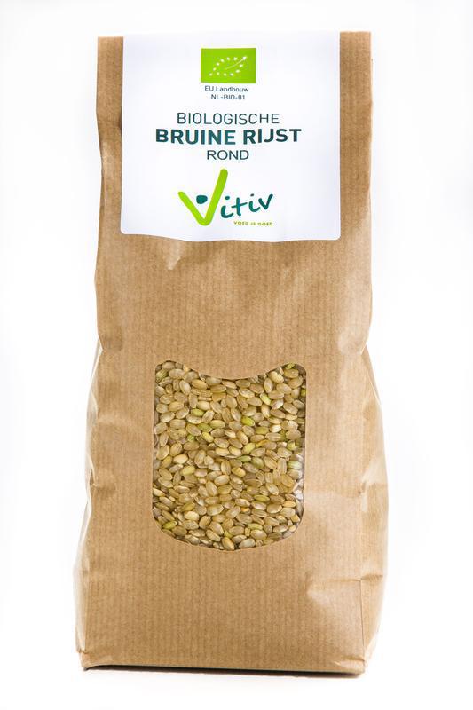 Rijst Bruin Rond 1000g