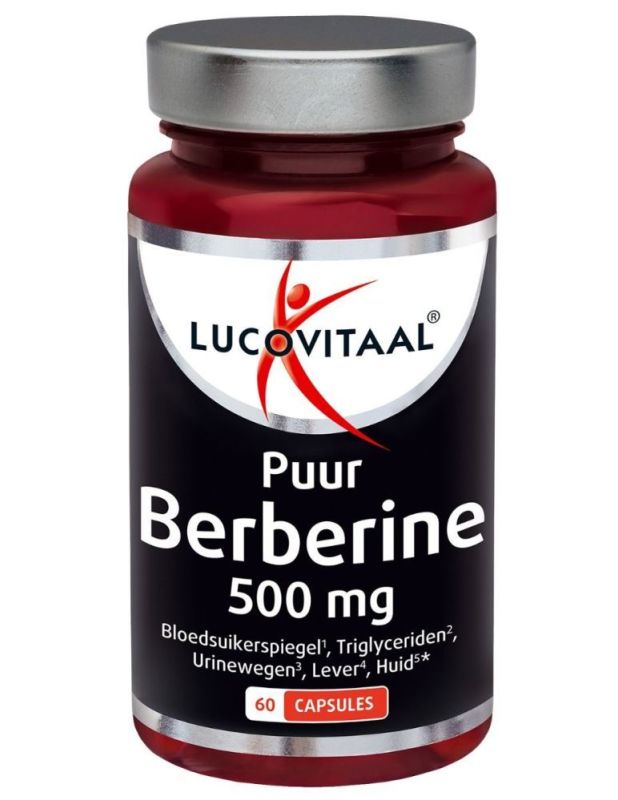 Berberine 500 MG puur 60 Capsules