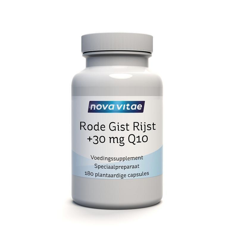 Rode Gist Rijst + 30 MG Q10 180 Vegetarische Capsules