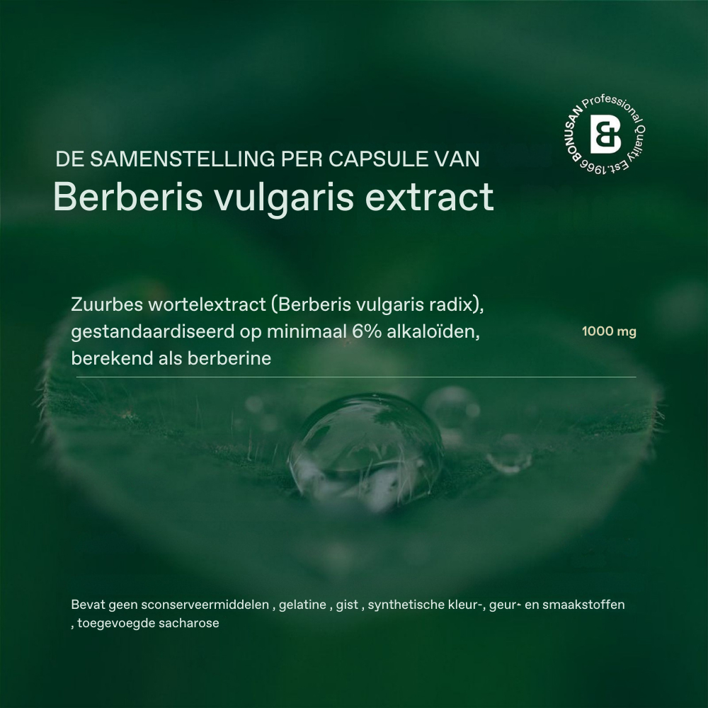Bonusan Berberis Vulgaris Extract 60 Vegetarische Capsules