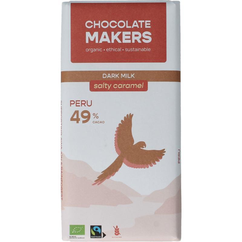 Fairtrade salty caramel 49% bio 80g