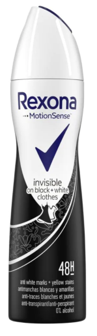 Deospray Invisible Black + White 150ml