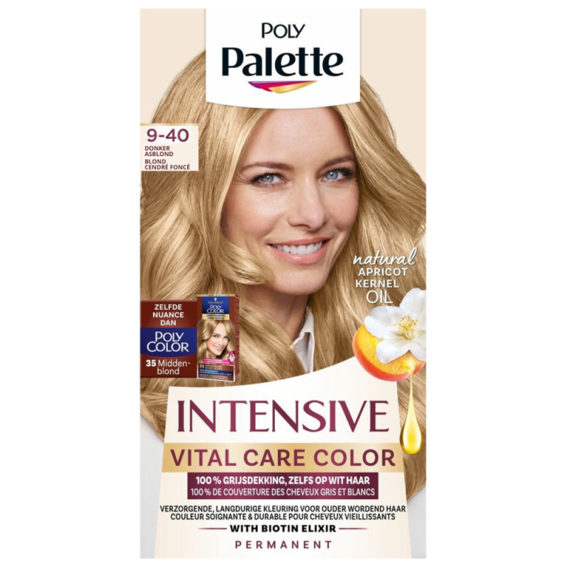 Vital Care Color 9-40 Donker Asblond 1 set