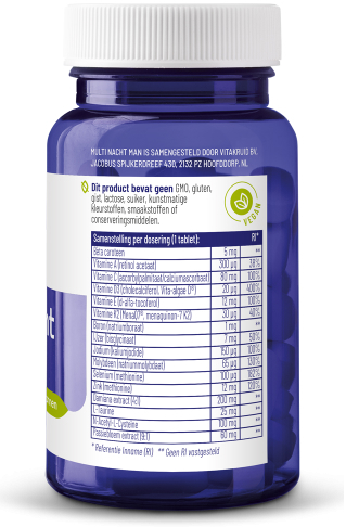 Vitakruid Multi Nacht Man 30 tabletten