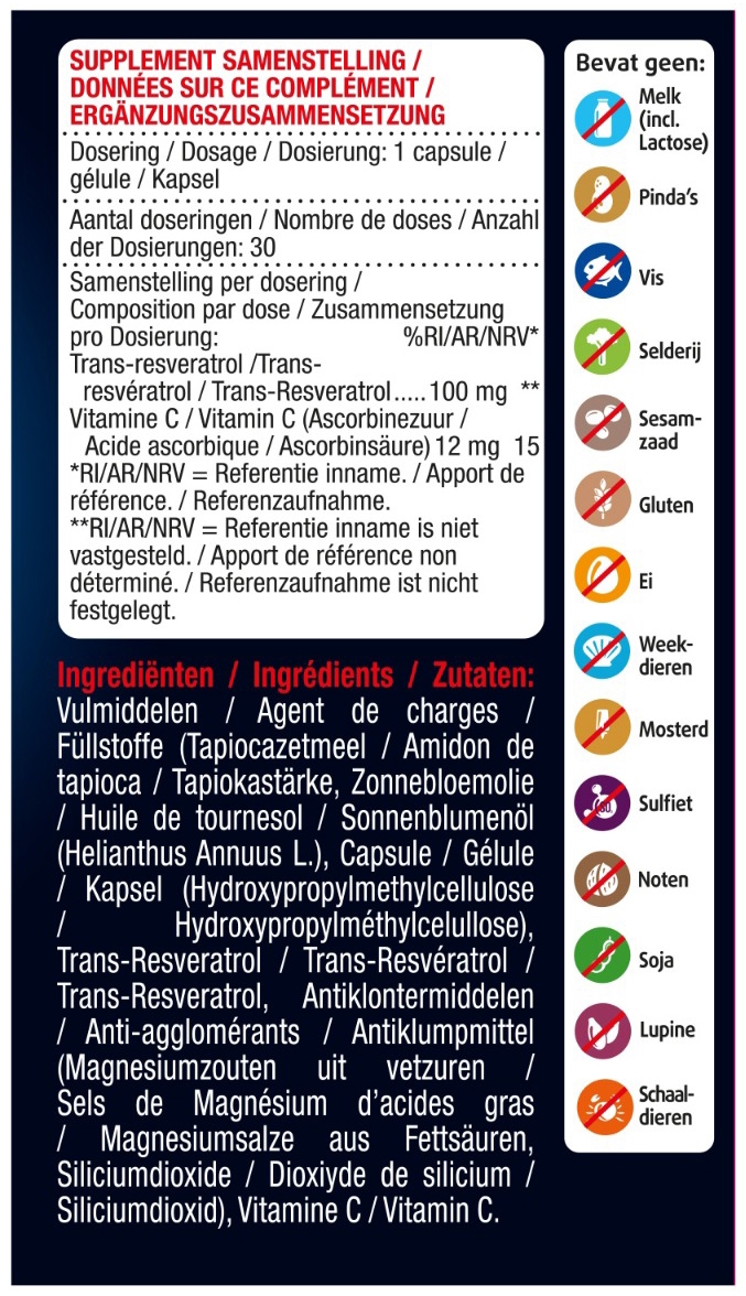 Lucovitaal Super Resveratrol 30 capsules