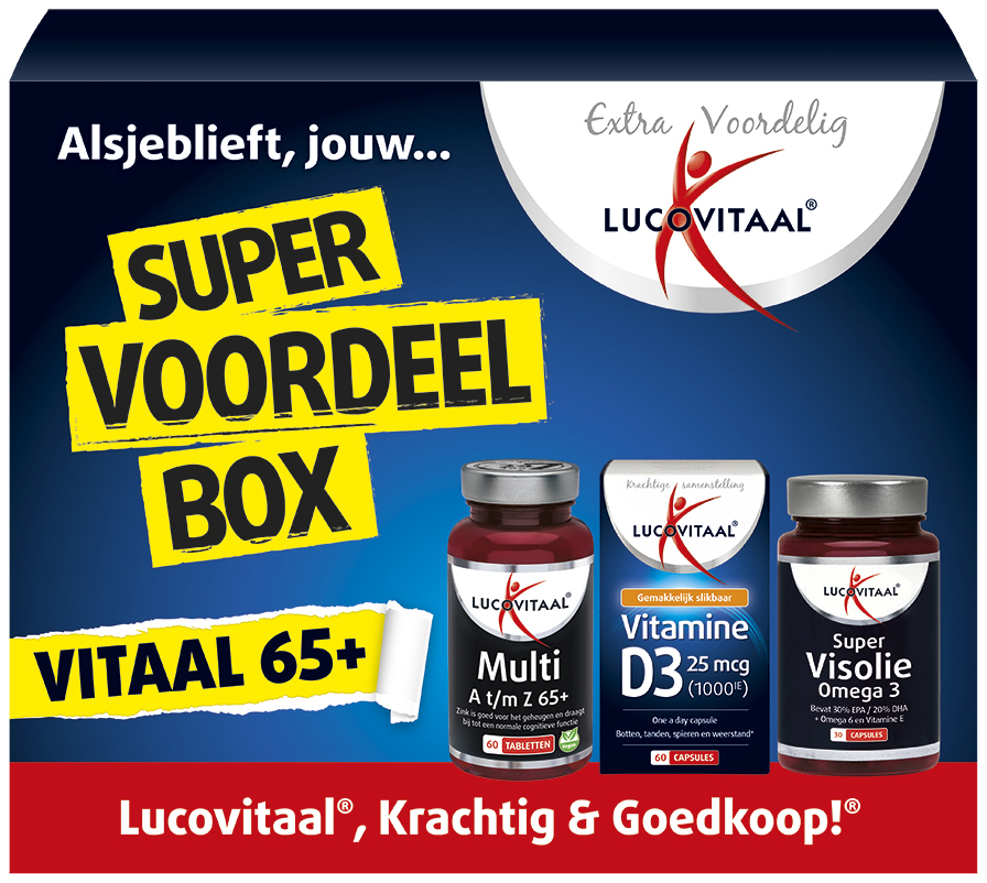 Lucovitaal Voordeelbox Vitaal 65+ 1 stuk