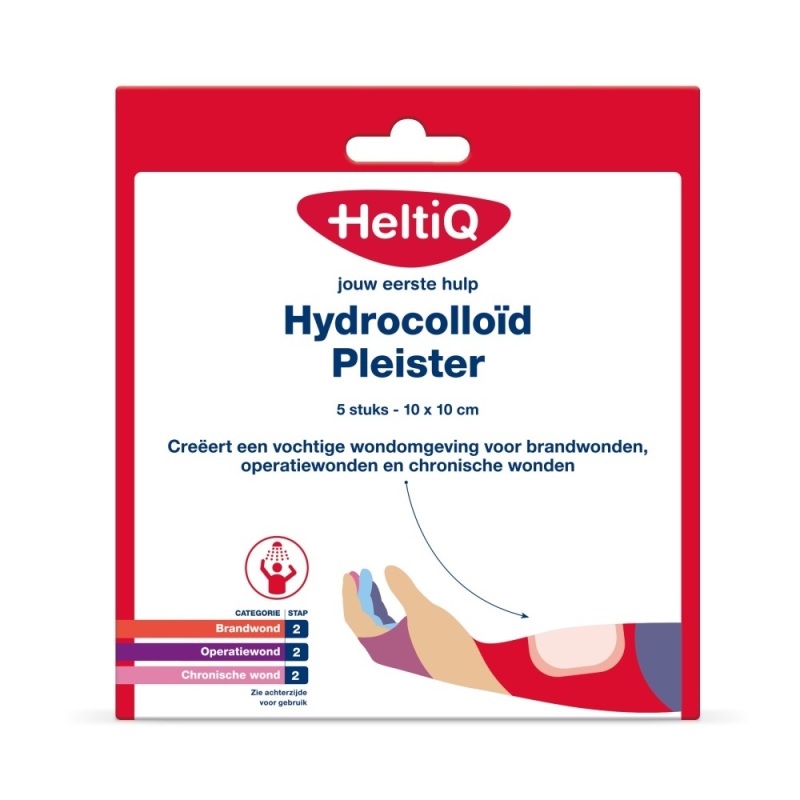 Hydrocolloïd Pleister 10x10cm 5stuks