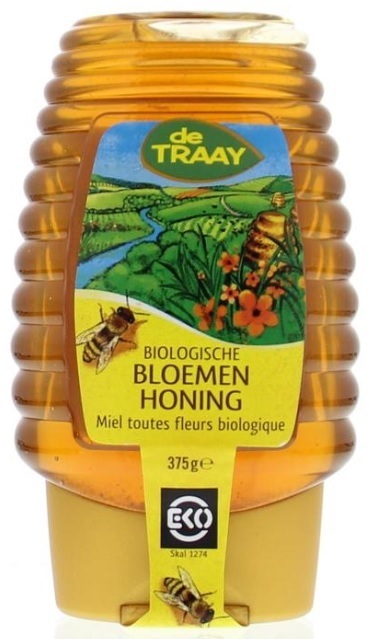 Bloemenhoning knijpfles Fairtrade 365 gram
