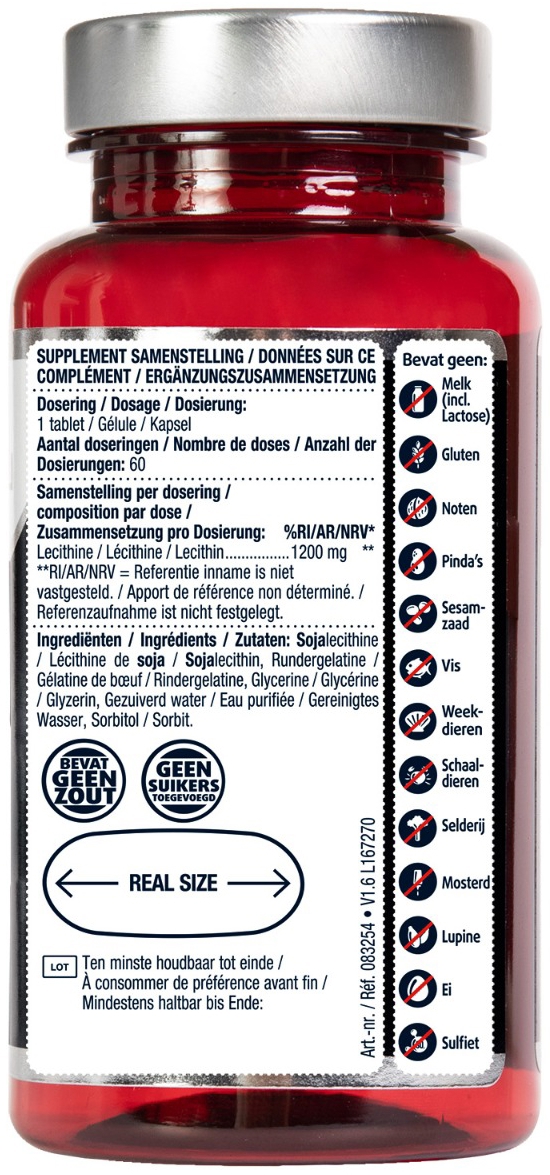 Lucovitaal Soja lecithine 1200mg 60ca