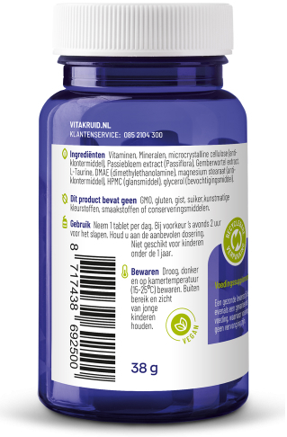 Vitakruid Multi Nacht Vrouw Sport 30 Tabletten