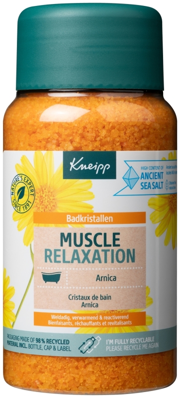 Muscle Relaxation Badkristallen Arnica 600 Gram