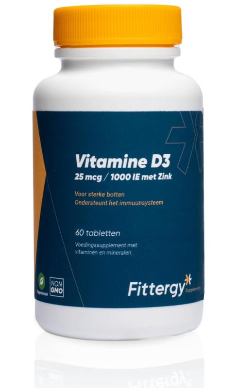 Vitamine D3 25mcg met Zink 60 Tabletten