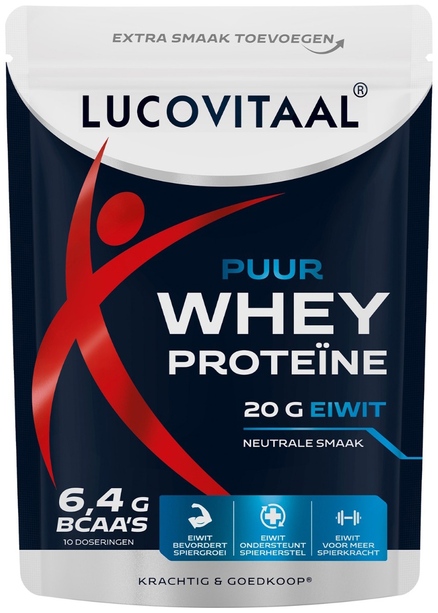 Lucovitaal Protein Whey Poeder Puur 250 Gram