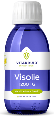 Vitakruid Omega-3 Visolie TG Vloeibaar met A, D en E 125 ml