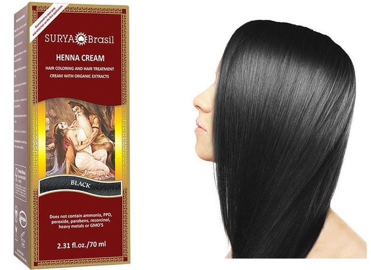 Henna Haarverf Creme Zwart 70ml
