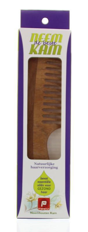 Neem houten kam handvat grof 1st