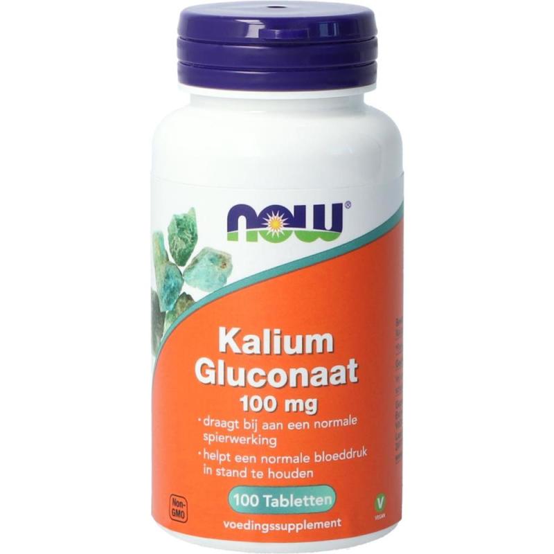 Kalium Gluconaat 100mg 100 tabletten