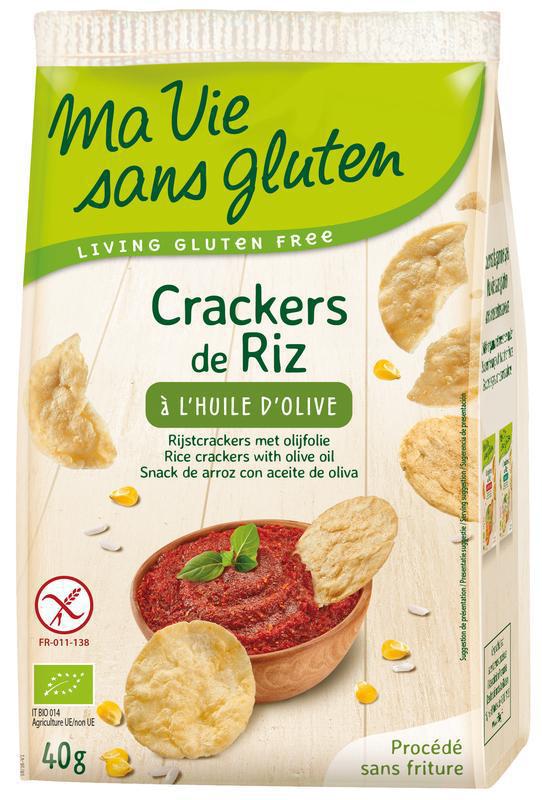 Ma Vie Sans Rijstcrackers Met Olijfolie 40 Gram