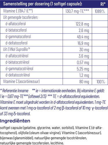 Vitakruid Vitamine E complex 60 capsules