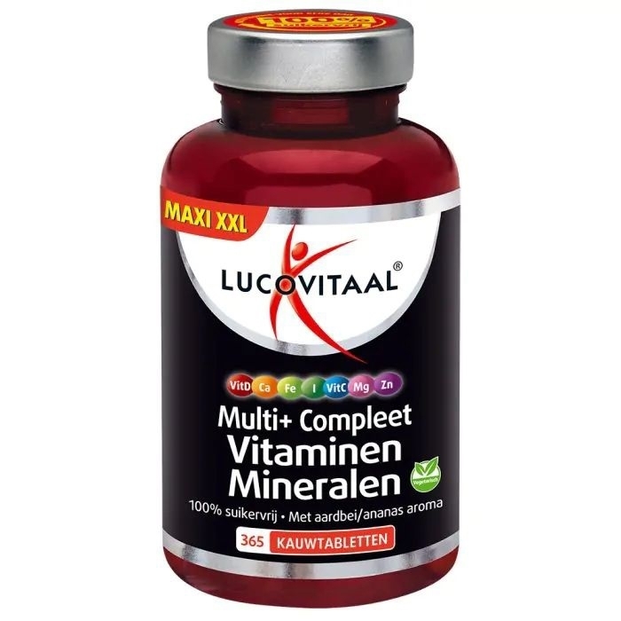 Multi+ Compleet Vitaminen & Mineralen 365 kauwtabletten