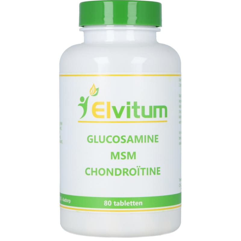 Elvitum Glucosamine Msm Chondroïtine 80 tabletten