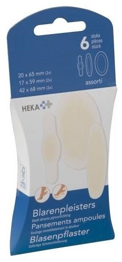 Blarenpleisters Assorti 6stuks