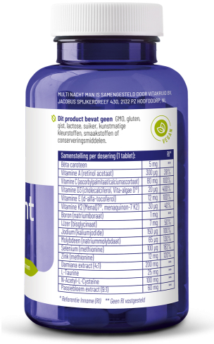 Vitakruid Multi Nacht Man 90 tabletten