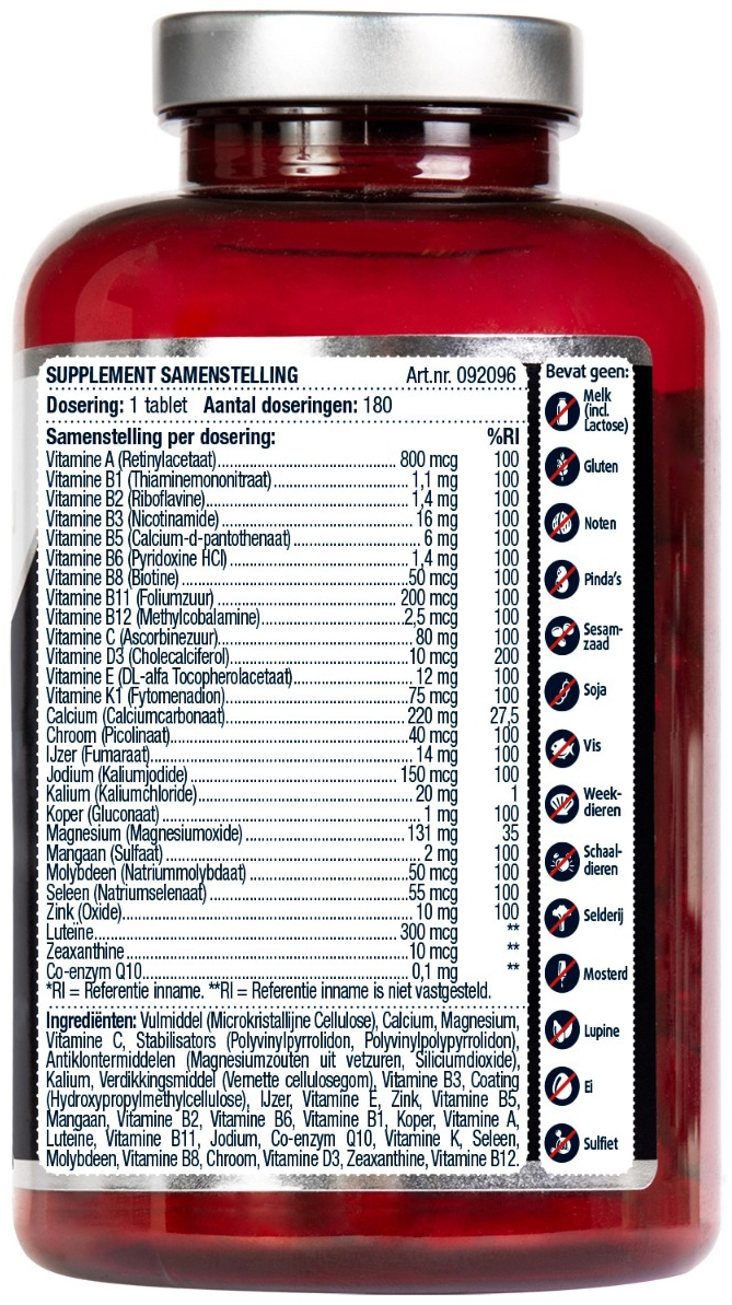 Lucovitaal Multi A-Z 50+ 180tabl