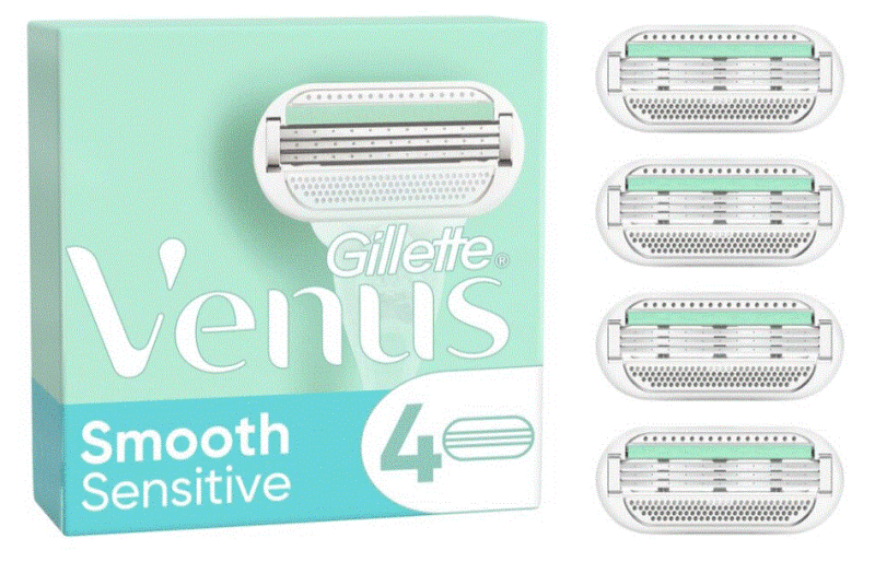 Gillette Venus Smooth Sensitive Scheermesjes 4st