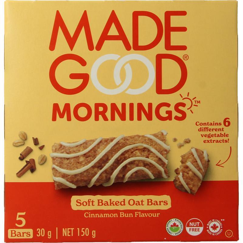 Mornings Bar Cinnamon Bun Bio 5st