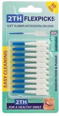 Flexpicks Rubberen Interdentale Borsteltjes 50 Stuks