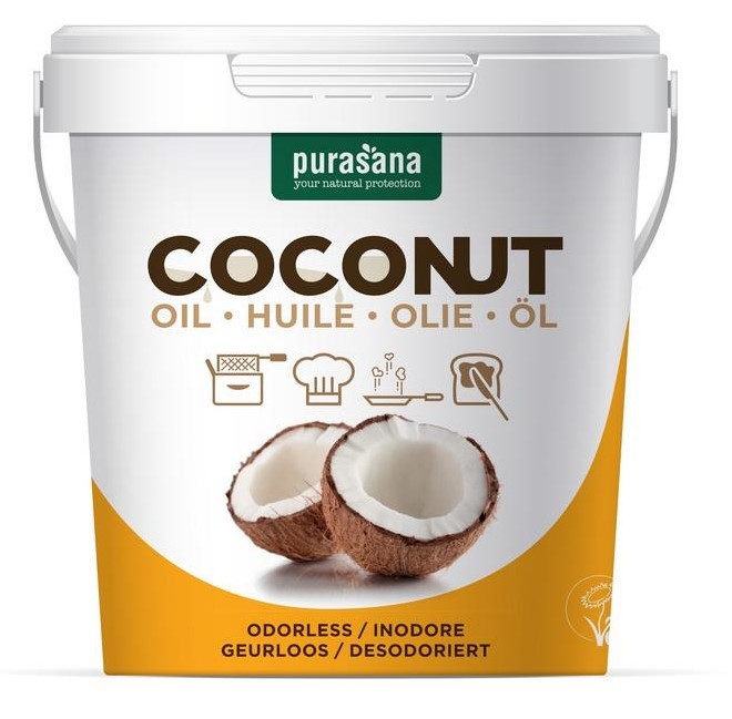Purasana Kokosnootolie Ontgeurd Bio 500 ml