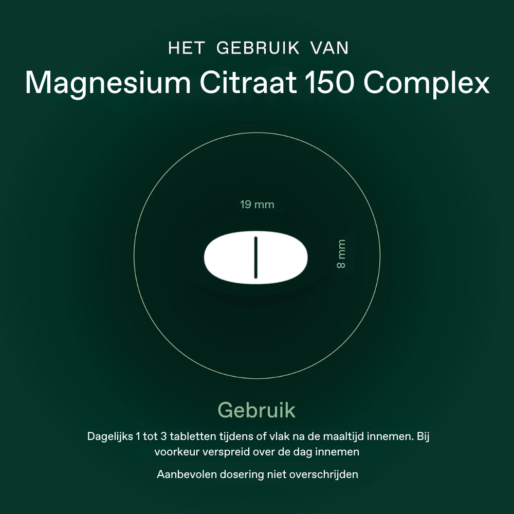 Bonusan Magnesiumcitraat 150 Complex 120 Tabletten