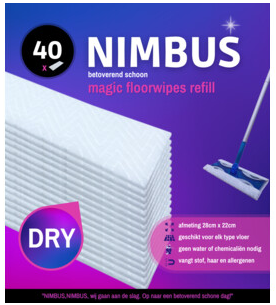 Magic Floorwipes Refill 28 x 22 Cm 40 Stuks