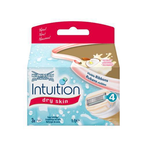 Intuition dry skin scheermesjes 3st